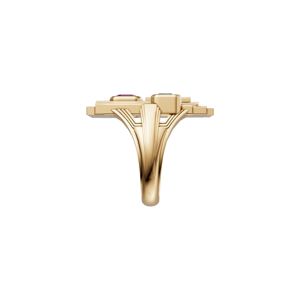 Heliopolis Ring in 18k Solid Gold & Tourmalines