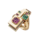 Heliopolis Ring in 18k Solid Gold & Tourmalines
