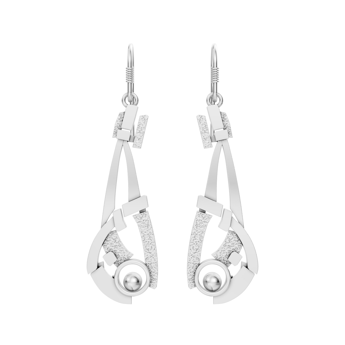 ÉCLAT EARRINGS #6 STERLING SILVER 925