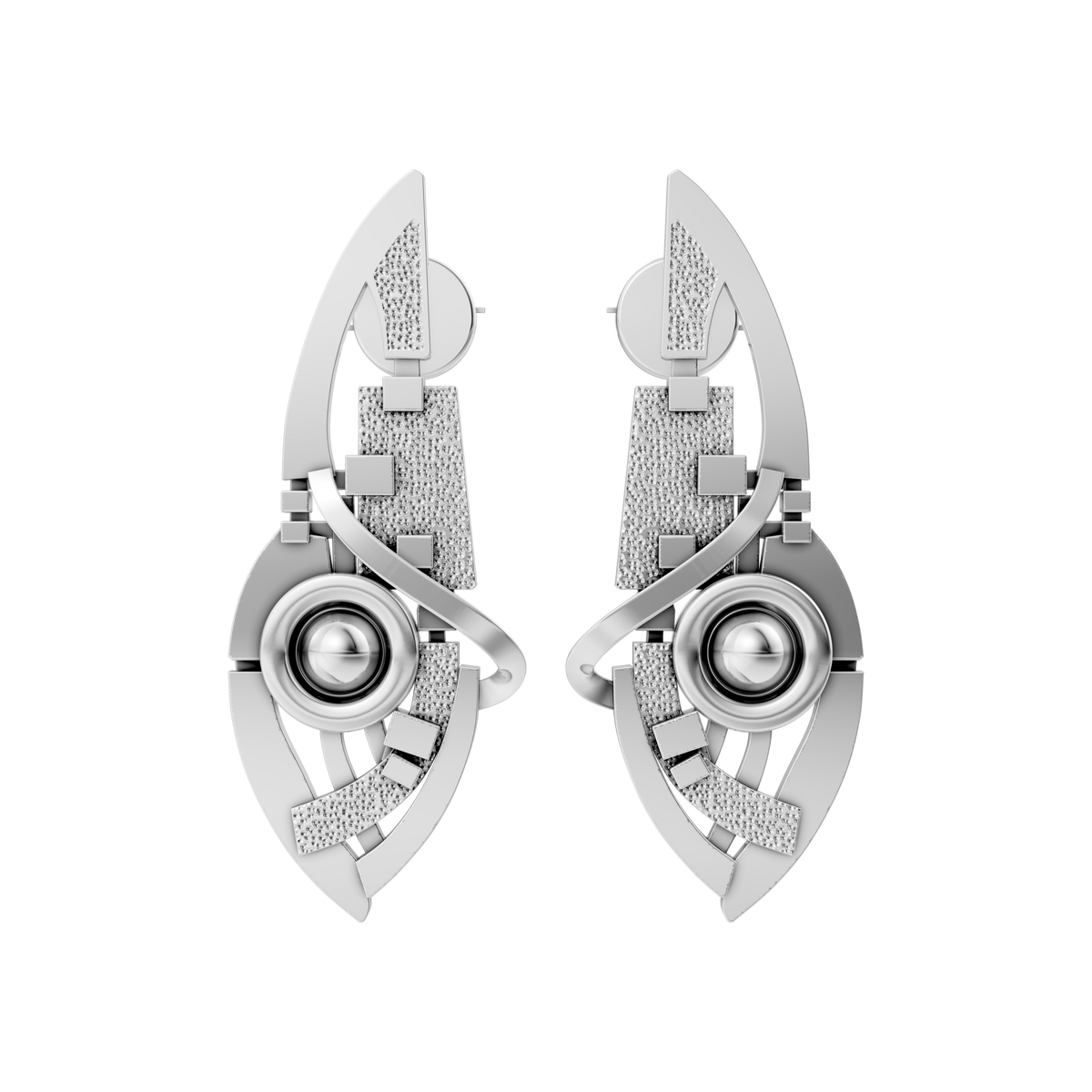 ÉCLAT EARRINGS #5 STERLING SILVER 925